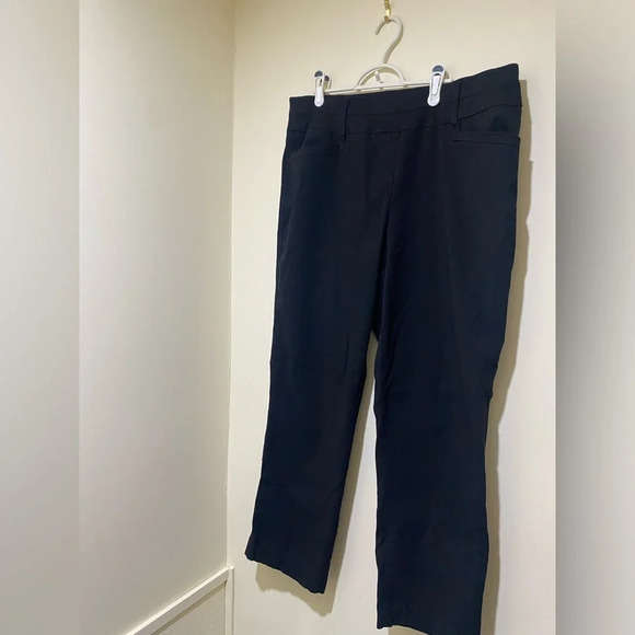Pennington’s women’s Plus Size Savy Black stretchy office flare pants size 18 - Picture 10 of 11